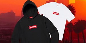 Los Angeles Box Logo Tee Celebrating Supreme West Hollywood Store Opening Surfaces
