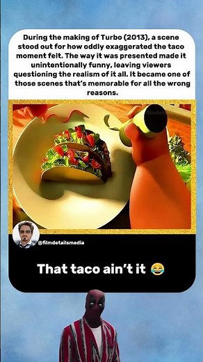 Turbo (2013) That Taco Moment Felt Way Too Weird 😂