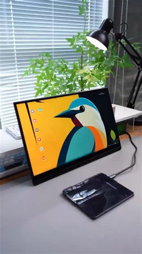 EHOMEWEI D4 Portable Monitor: Seamless Switch Between Mac mini & Samsung