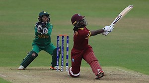 3.7M views · 10K reactions | #OnThisDay in 2017, a blistering 104* from just 76 balls by Deandra Dottin secured victory for Windies over Pakistan at the ICC Women's Cricket World Cup  Pakistan were 19 runs short of the DLS target when rain forced a premature end to the match. | ICC - International Cricket Council | Facebook