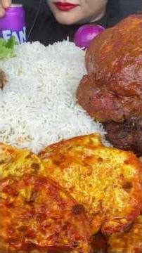 #mukbang EATING WHOLE CHICKEN CURRY 🍛, SUNNY SIDER EGG CURRY 🍛, ONION 🧅