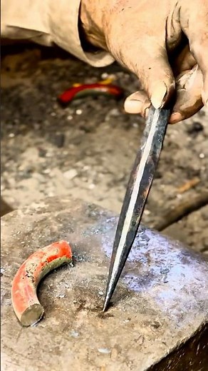 Spring to Wood Drill Tool #forgedbyhand #blacksmith #forging #metalworking