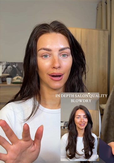 Let’s do our hair together #blowdrytutorial #blowdry #dysontutorial #bouncyblowdry