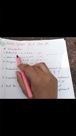 Introduction of class 9th maths chapter 1st exercise 1.1