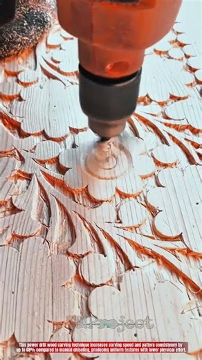 Innovative Power Drill Wood Carving Tool : Best Textured Surface Pattern Cutting