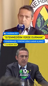 338K views · 2.3K reactions |  Fenerbahçe Başkanı Ali Koç’un dünkü sözleri, 2021’deki ‘İstenmediğim yerde durmam!’ çıkışını akıllara getirdi! | Extra Futbol | Facebook