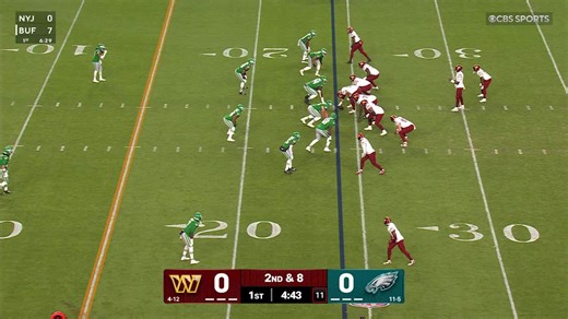 Josh Johnson scampers inside the red zone for 13 yards