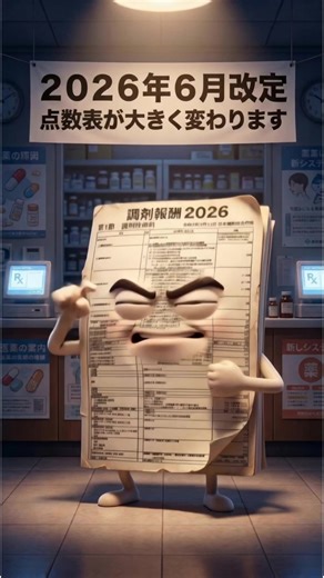 トレンドに乗ってみました… 調剤報酬バージョンです！ 許してください… ーーーーー 免責事項 ■本内容は一般的な情報提供であり、個別の医療相談・診断・治療・服薬指導・算定判断を目的としたものではありません。 ■調剤報酬・制度は改定や通知等で変わります。地域差やグレーも多いです。算定は一次情報（通知・疑義解釈等）と所属先の運用を確認のうえご判断ください。 ■正確性・最新性には努めますが、完全性を保証せず、本内容の利用で生じた損害等の責任は負いかねます。 ■個別ケースの回答（DM等）は原則行いません。
