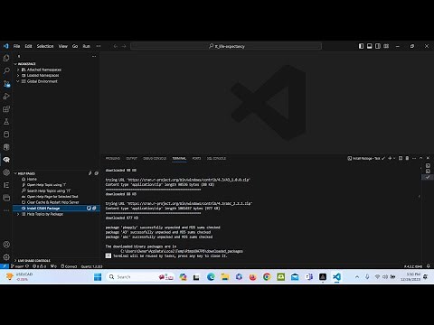 VS CODE: Install R and R Packages