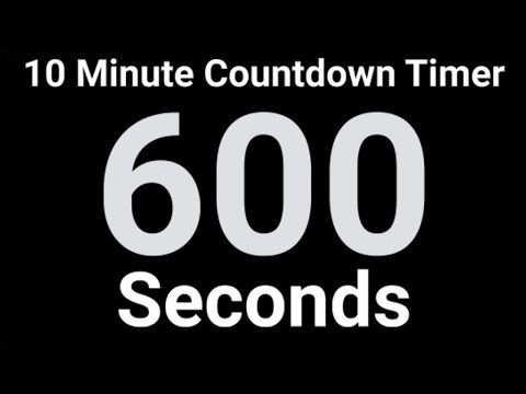 10 Minute Countdown Timer | 600 Seconds | Digital Voyage Ending (Classroom Safe)