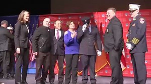 FDNY graduation ceremony reunites new recruit with EMT who once saved his life