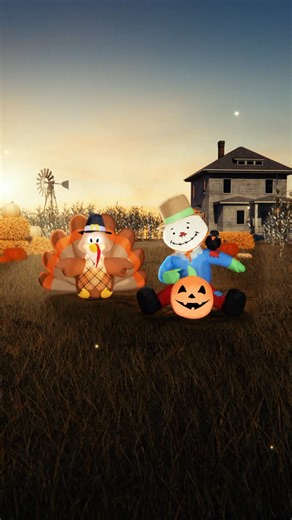 Gemmy Industries on Instagram: "Celebrate autumn ambiance with these inflatables that are perfect for fall enthusiasts wanting a smooth transition from Halloween to Thanksgiving decorations. 旅李 Available at Lowe’s. @loweshomeimprovement #Gemmy #GemmyIndustries #Fall #Autumn #HomeDecor #Lowes"