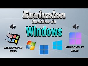 Evolución sonidos de inicio Windows ( 1985 - 2025 ) Startup Sounds