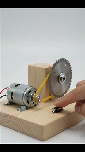 I Built a POWERFUL Mini Table Saw at Home! 😱 (DIY Miniature Engineering)