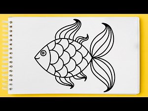 Quick & Easy Fish Drawing | Learn How to Draw a Fish Step by Step