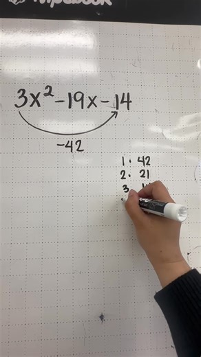 Factoring by grouping and AC method when a>1 #mathematics #tutorial #fypシ #viralvideo | Titser Gaming