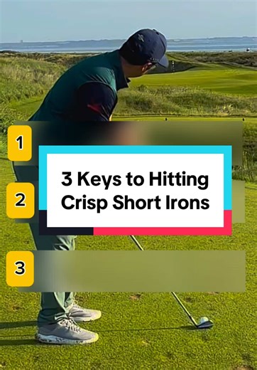 Follow me for more Golf Tips. Struggling with inconsistent iron shots? ✅ Feel like you're swinging downhill through impact. You'll feel more solid contact and see straighter, more consistent shots. #GolfTips #GolfSwing #CapCut