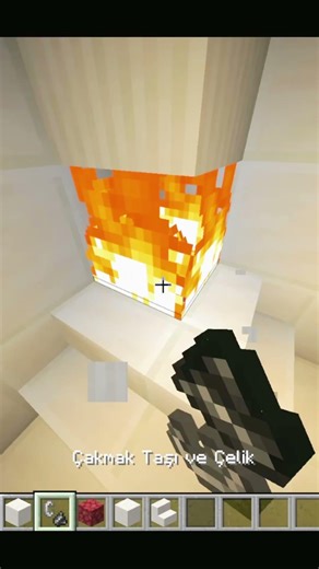 Simple Fireplace Build 🔥 Minecraft Tutorial #shorts #minecraft #minecraftshorts #minecraftsurvival