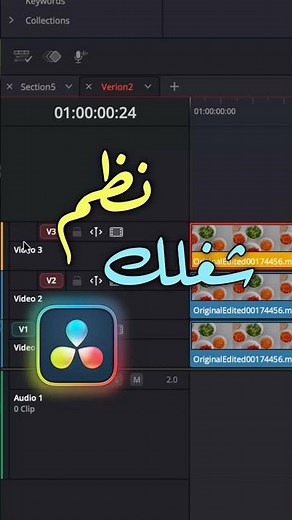هذه الخاصية ستوفر عليك ساعات من التنظيم #davinciresolve