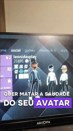 Como usar o Avatar do Xbox 360 no Xbox One e Series S/X