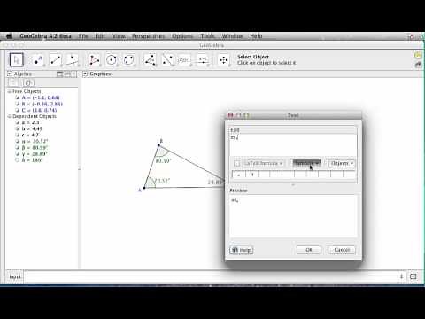 Geogebra Tutorial Creating Calculations