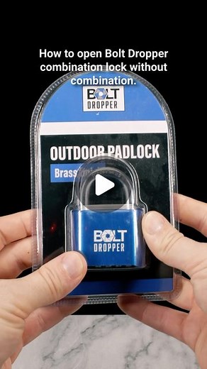 Trevor McNally on Instagram: "How to open Bolt Dropper combination lock without using the combination #lockpicking #asmr"