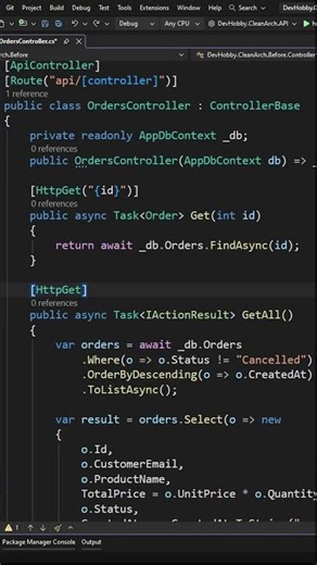 Nie zwracaj encji z API — over-posting i wyciek modelu ❌ #dotnet #csharp