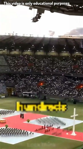 😱🔦 Secret message with a flashlight in the stadium… everyone was shocked! 🤯📱