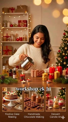 Alphααα on Instagram: "Christmas is almost here… and Alphaaa Academy is bringing you the most magical creative combo of the season! 🎄✨ Learn 4 premium workshops in ONE course — Candle Making, Festive Cake Making, Handmade Chocolate Making & Dessert Candle Art! 🎁 This Christmas, give your skills a brand-new sparkle with Alphaaa Academy! ✨🎅 #alphaaaacademy #christmasedition #christmasworkshops #candlemakingcourse #cakemakingworkshop #chocolatemakingclass #diychristmasgifts #creativelearning #fe