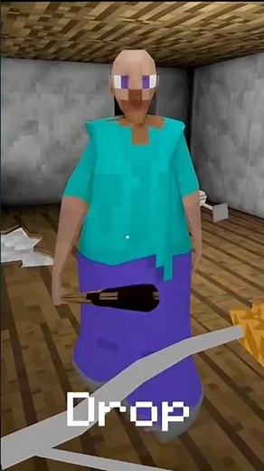 Escaping Granny Minecraft House Mod 1.8.1 #granny #viral #shorts