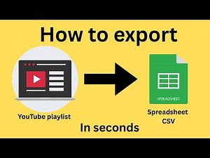 How to Export Any YouTube Playlist Video URLs, Titles to Excel or CSV In 5 Seconds | Myfreshtools