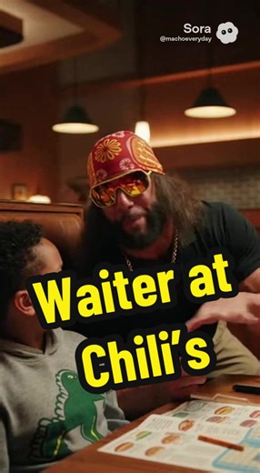 Macho Man as Your Waiter at Chili’s
