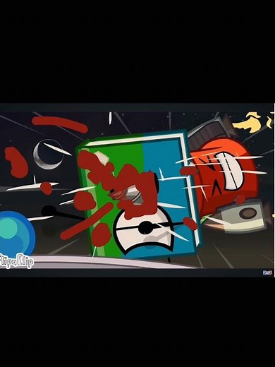 bfdi 18 with blood x Garou theme - I'm a monster #bfdi #tpot #bfb #bfdia #blood #object #garou