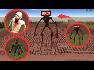 ERROR HEAD vs HULK and SCP 096 Who Wins in EPIC Garry's Mod Fight