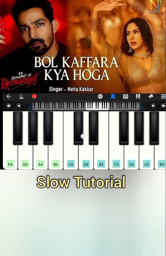 🎹 Bol Kafara Kya Hoga Piano Tutorial | Walk Band Piano Cover 🎶 #shorts