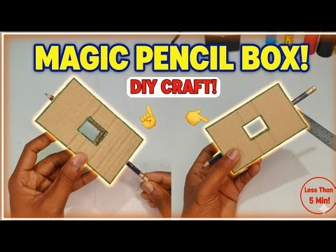 How To Make a Magic Pencil Box!+++ Quick & Easy DIY Cardboard Craft