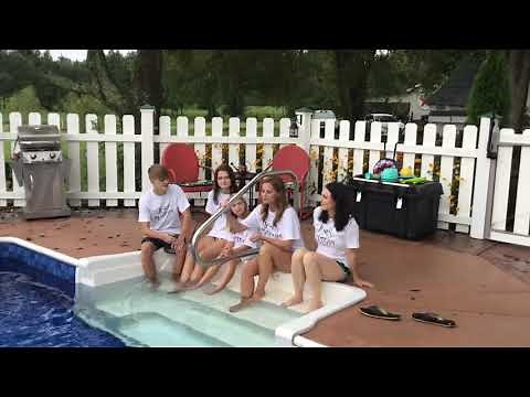 Swimming pool baptism - August 2020