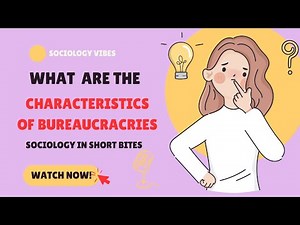What are Max Weber’s Characteristics of Bureaucracy? | Intro to Sociology | Groups & Organization |