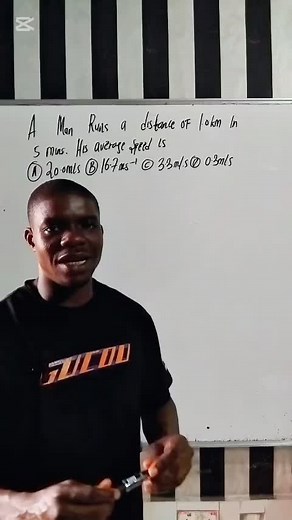 JAMB PHYSICS Exam Preparation: Average Speed Explained
