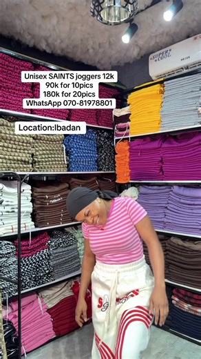 Stylish Unisex SAINTS Joggers for Sale in Ibadan