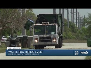 Waste Pro Fort Myers division hosts hiring event
