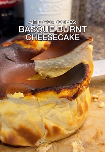 Air Fryer Basque Burnt Cheesecake Recipe