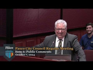 Pasco City Council Regular Meeting, October 7, 2024