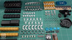 Chuanqi V12 engine assembly #engine #enginemodel #model #diy #V12 #V12engine #rc #rccar #car | Chuan QI Engine