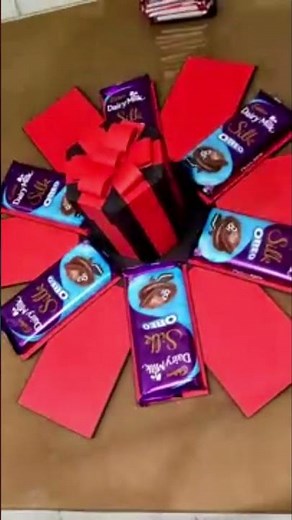 Valentine day gift box making Chocolate Explosion Box Pop-up Cubes Handmade ❤️ YouTube #craft #diy