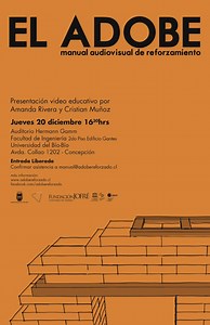 Presentación en Concepción del video educativo "EL ADOBE manual audiovisual de reforzamiento"