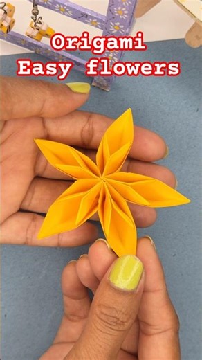 How to Make an Easy Paper Flower 🌼 | Simple DIY Craft Tutorial | Paper Craft
