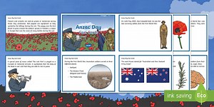 Anzac Day Fact Cards