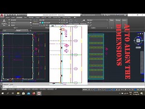 How to auto align the dimensions in Autocad by using LISP command
