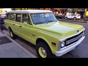 1970 Chevrolet Suburban C/10 4 Wheel Drive 350 V8 4 Speed 70 Chevy 4x4 Beach Cruiser Surfer Camper